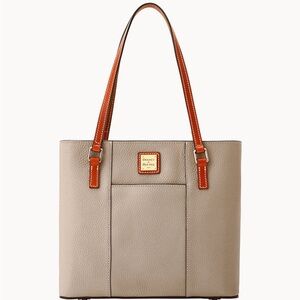 Dooney & Bourke Leather Tote Taupe and Brown